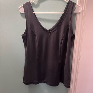 Woman’s fitted Gray professional tank top.